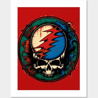 Deadhead Circular Logo Posters and Art